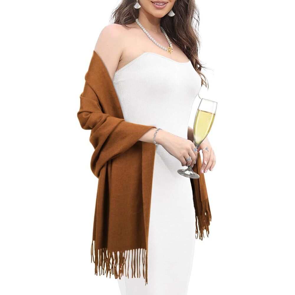 5372 Women Shawl Wrap Scarf Pashmina Wedding Christmas Birthday Gifts Idea